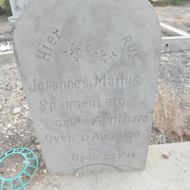 SPANGENBERG Johannes Matius 1870-1930