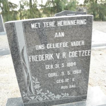 COETZEE Frederik V.R. 1884-1968 &amp; J.C. MANS 1887-1957