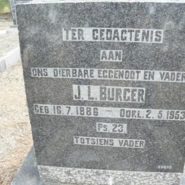 BURGER J.L. 1886-1953