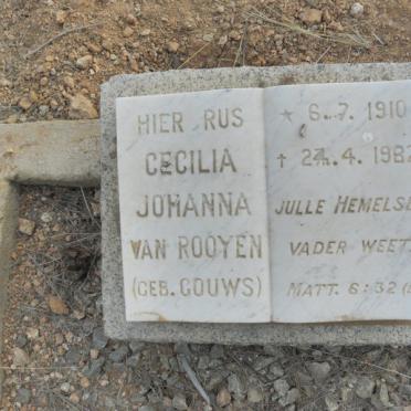 ROOYEN Cecilia Johanna, van nee GOUWS 1910-1982