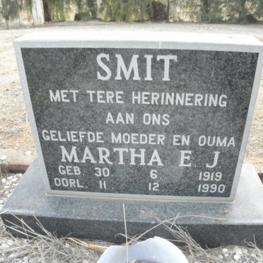 SMIT Martha E.J. 1919-1990