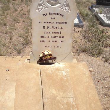 POWELL M.M. nee LUBBE 1899-1941