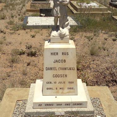 GOOSEN Jacob Daniel 1951-1952