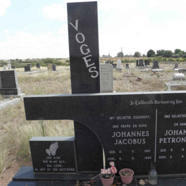 VOGES Johannes Jacobus 1910-1986 &amp; Johanna Petronella 1925-2000