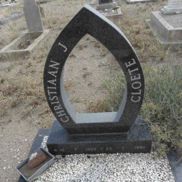 CLOETE Christiaan J. 1905-1990 :: CLOETE Rosa Hermina 1907-1952