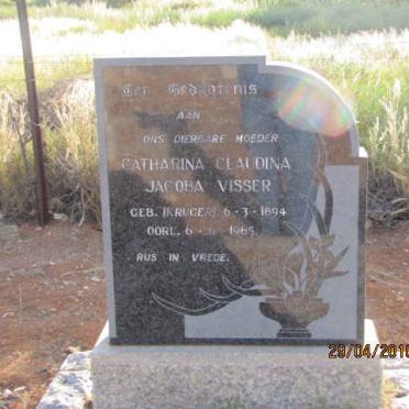 VISSER Dawid Johannes 1884-1951 &amp; Catharina Claudina Jacoba KRUGER 1894-1965