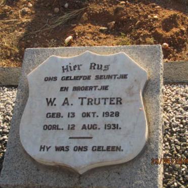 TRUTER W.A. 1928-1931