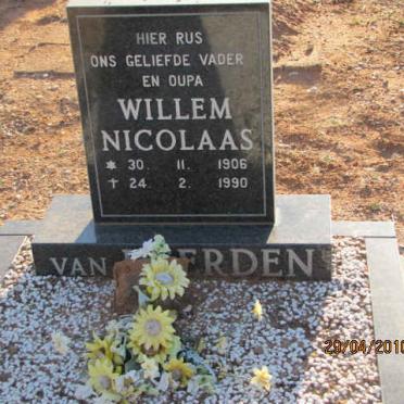 HEERDEN Willem Nicolaas, van 1906-1990