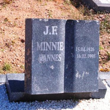 MINNIE J.F. 1926-1998