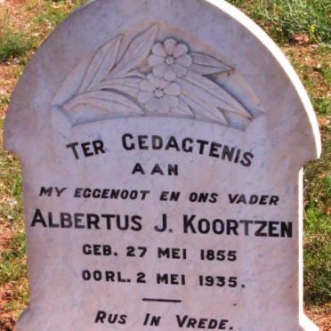 KOORTZEN Albertus J. 1855-1935