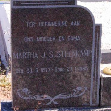 STEENKAMP Martha J.S. 1877-1965