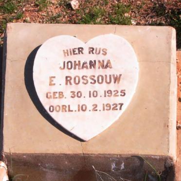ROSSOUW  Johanna E. 1925-1927