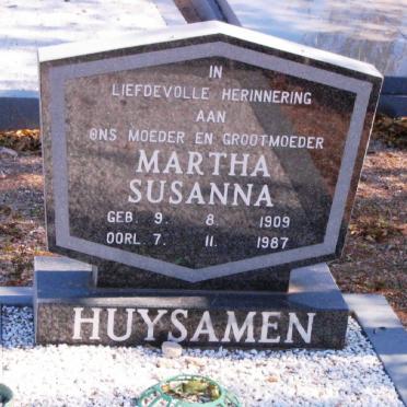HUYSAMEN Martha Susanna 1909-1987