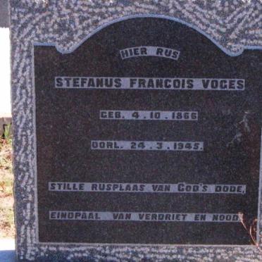 VOGES Stefanus Francois 1866-1945