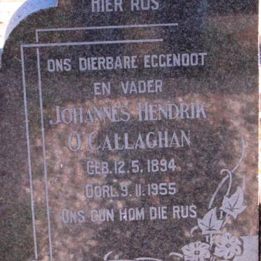 O'CALLAGHAN Johannes Hendrik 1894-1955