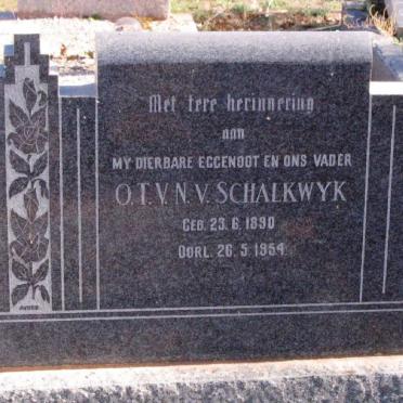 SCHALKWYK O.T.V.N., van 1890-1954