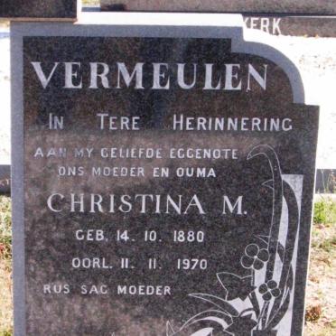 VERMEULEN Floris N. 1881-1973 &amp; Christina M. 1880-1970