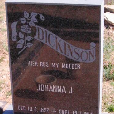 DICKENSON Johanna J. 1892-1914