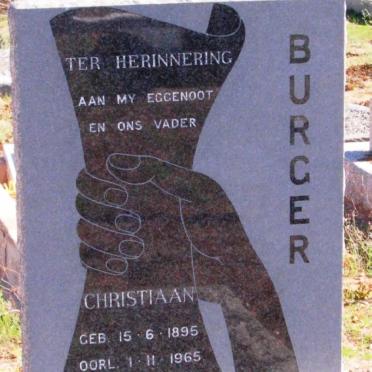BURGER Christiaan 1895-1965
