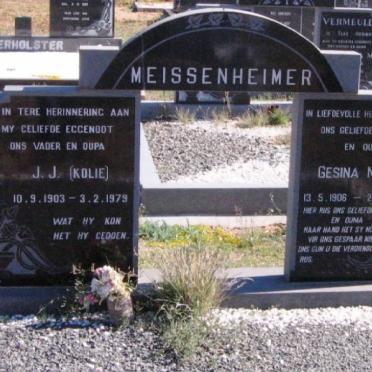 MEISSENHEIMER J.J.1903-1979 &amp; Gesina Maria 1906-1981
