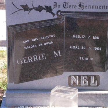 NEL Gerrie M. 1891-1969