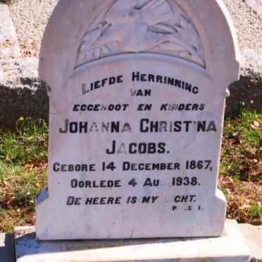 JACOBS Johanna Christina 1867-1938