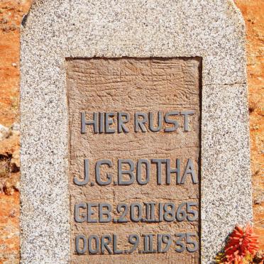 BOTHA J.G 1865-1935