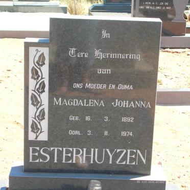 ESTERHUYZEN Magdalena Johanna 1892-1974