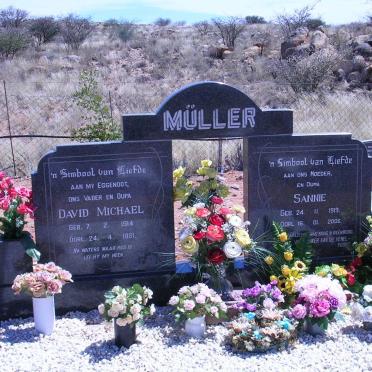 MÜLLER David Michael 1914-1981 &amp; Sannie 1919-2006