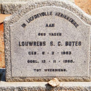 BOTES Louwrens S.C. 1903-1960