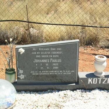 KOTZÉ Johannes Paulus 1922-2001