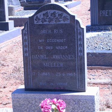 MULLER Daniel Johannes 1883-1963 &amp; Anna Magrietha Maria VAN DER WESTHUIZEN 1892-1965
