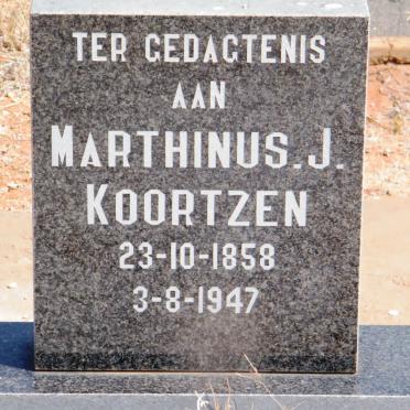 KOORTZEN Marthinus J. 1858-1947
