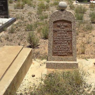 RAND Lukas P., du 1945-1937 &amp; Magdalena M. 1852-1935