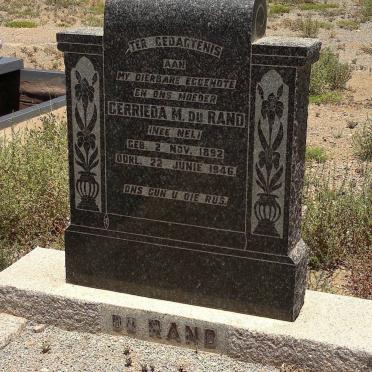 RAND Gerrieda M., du nee NEL 1892-1946
