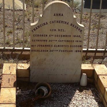 BASSON Francina Catherina nee NEL 1840-1896