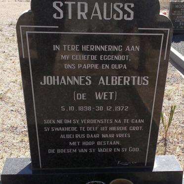 STRAUSS Johannes Albertus 1898-1972