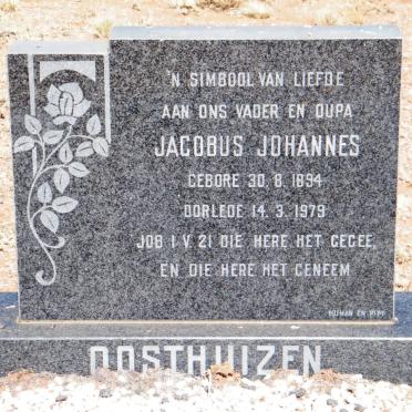 OOSTHUIZEN Jacobus Johannes 1894-1979