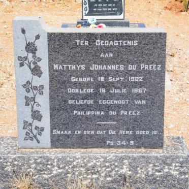 PREEZ Matthys Johannes, du 1902-1967