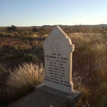 FOURIE Zacharia P. nee VAN DER WESTHUIZEN 1867-1944