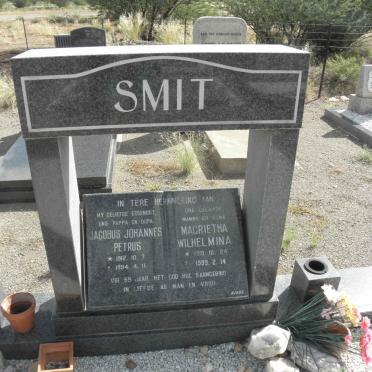 SMIT Jacobus Johannes Petrus 1912-1994 &amp; Magrietha Wilhelmina 1919-1999