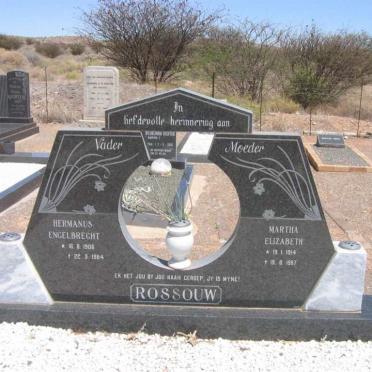 ROSSOUW Hermanus Engelbrecht 1906-1984 &amp; Martha Elizabeth 1914-1987