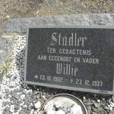 STADLER Willie 1902-1937