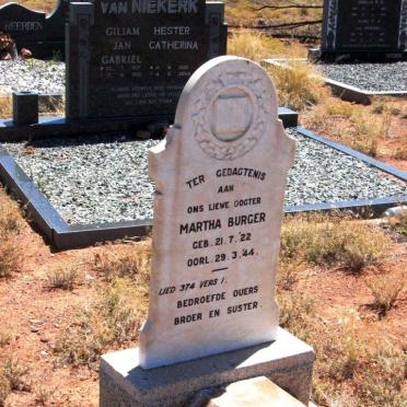 BURGER Martha 1922-1944