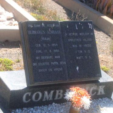 COMBRINCK Hermanus Adriaan 1954-1990