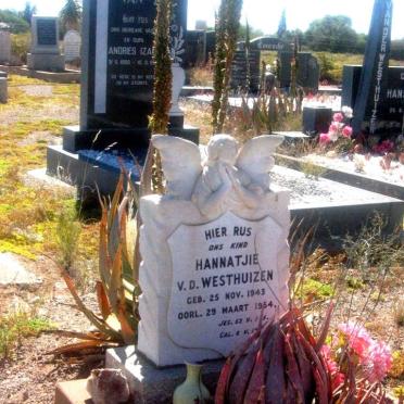 WESTHUIZEN Hannatjie, v.d. 1943-1954