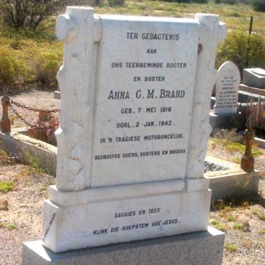 BRAND Anna C.M. 1916-1942