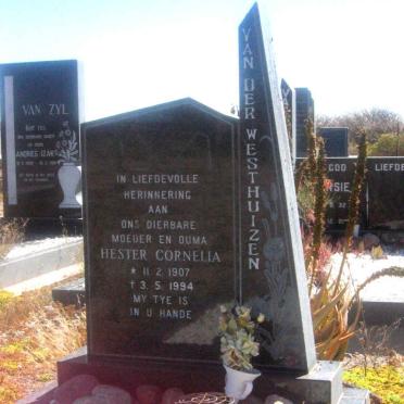 WESTHUIZEN Hester Cornelia, van der 1907-1994