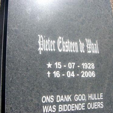 WAAL Pieter Eksteen, de 1928-2006