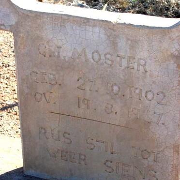 MOSTER G.J. 1902-1947